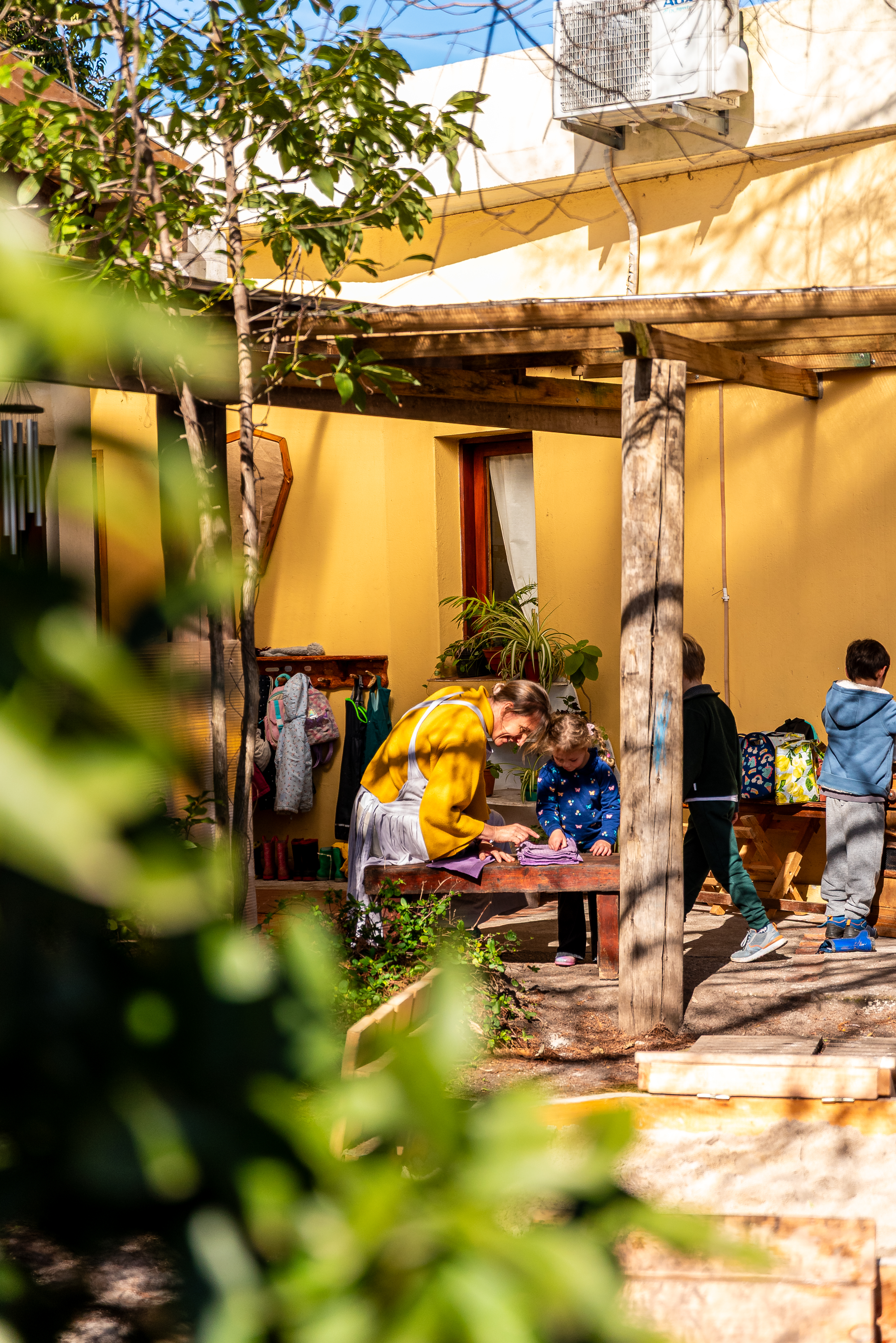 Actividades artísticas en el jardín